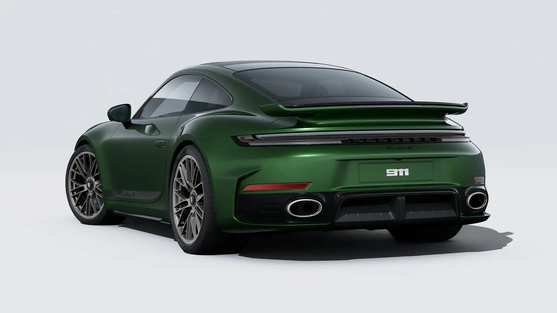 포르쉐 911 Turbo S Coupe 2026 초록 사진 3