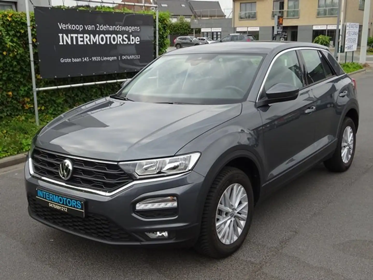 Volkswagen T-Roc 1.0 TSI +Navigatie/Carplay/Afneembare trekhaak Grijs - 1