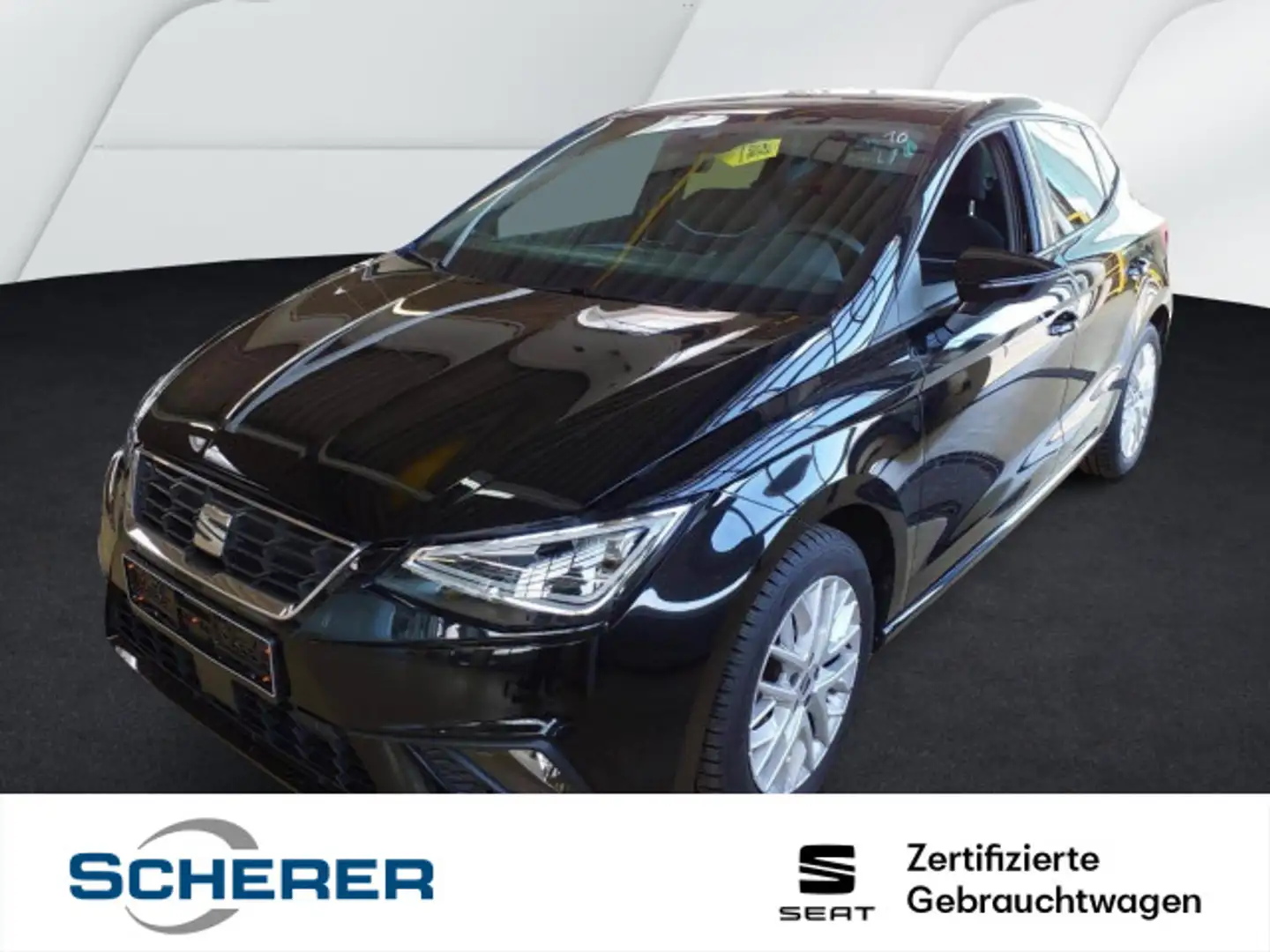 SEAT Ibiza 1.0 TSI FR Navi, RFK, SHZ, LED, Kessy, ACC Schwarz - 1