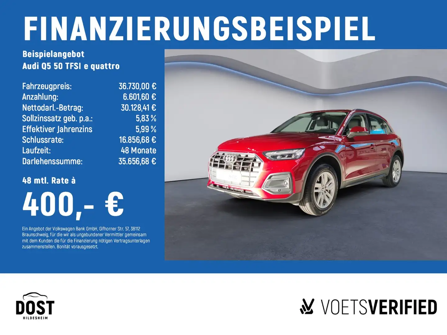 Audi Q5 50 TFSI e quattro HuD+MATRIX LED+PANO+NAVI Rot - 2