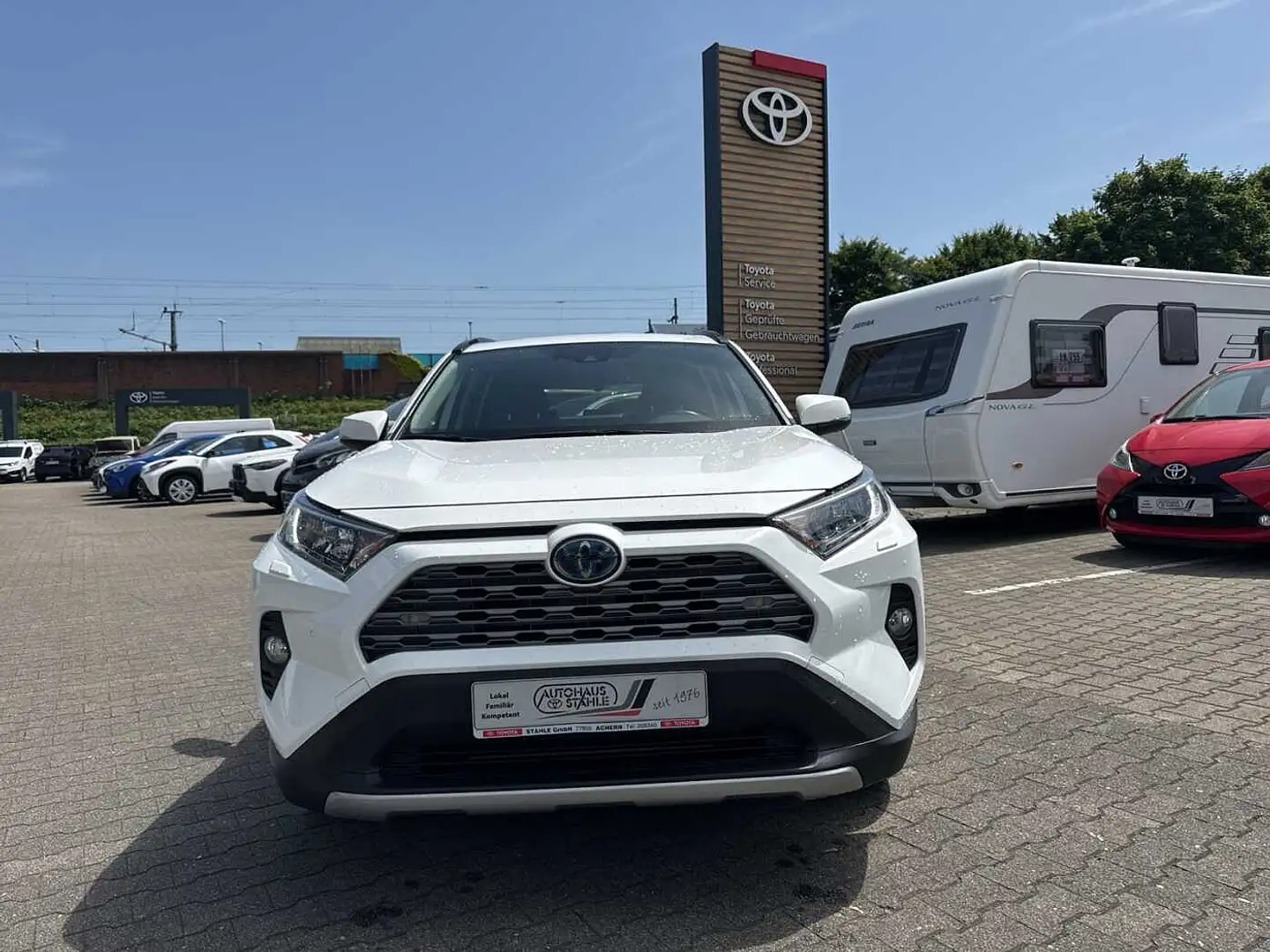 Toyota RAV 4 RAV4 Hybrid 2.5 4x2 Team Deutschland Technik-Paket Blanc - 1