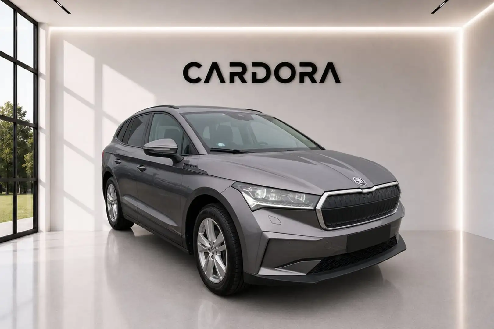 Skoda Enyaq iV 60 Loft 62kWh Wärmepumpe Matrix*ACC*LEDER*NAVI Grau - 2