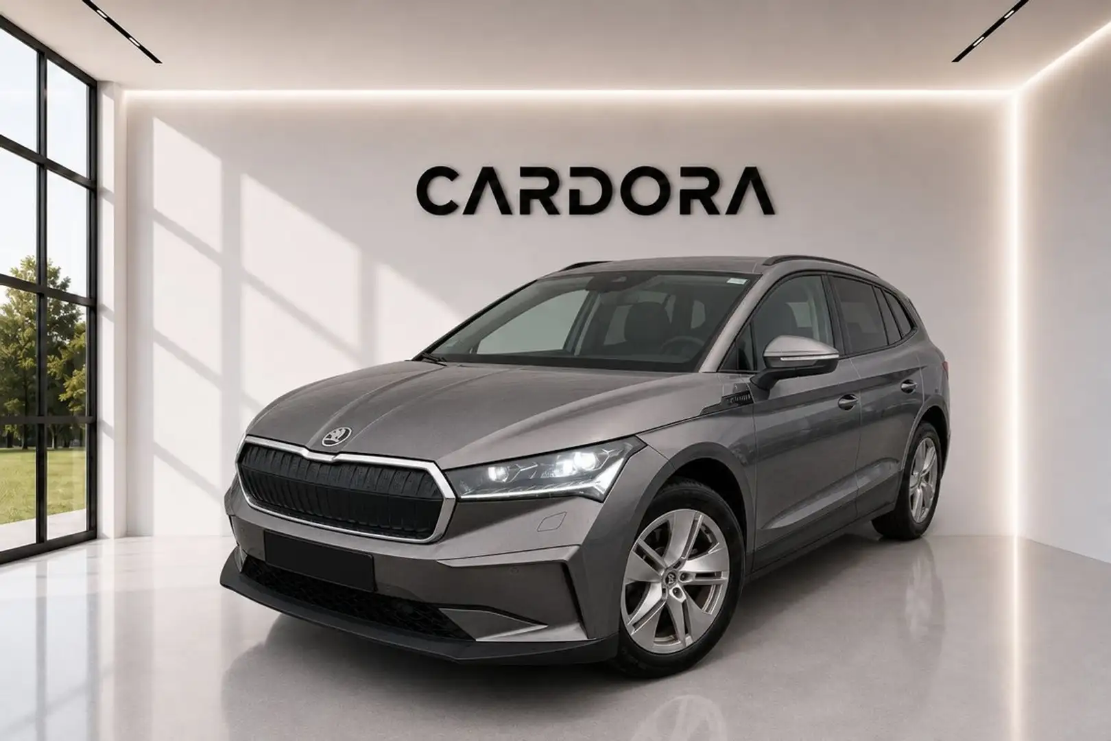 Skoda Enyaq iV 60 Loft 62kWh Wärmepumpe Matrix*ACC*LEDER*NAVI Grau - 1