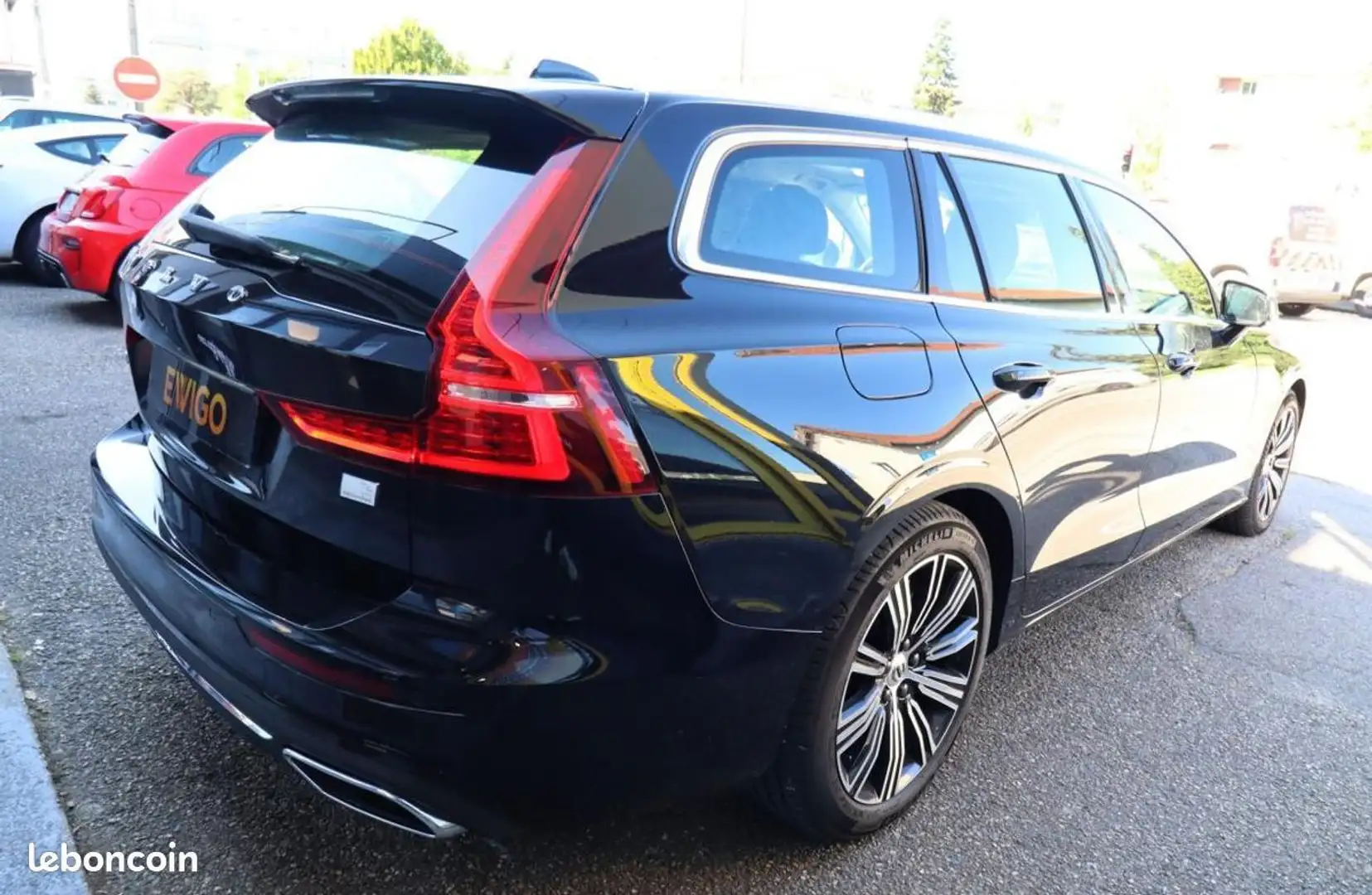 Volvo V60 2.0 T6 253 CH %2B 87 PHEV HYBRID TWIN-ENGINE 11.6KWH INSCRIPTION LUXE AWD GEARTRONIC BVA ... Noir - 2