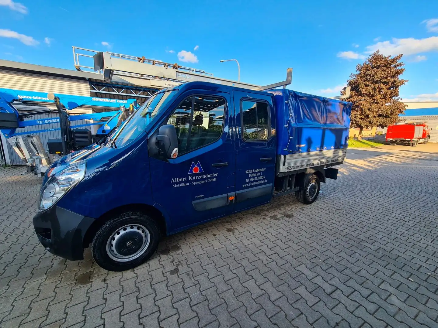 Opel Movano B Pritsche/Kipper/Koffer Pritsche L2H1 3, Blau - 2