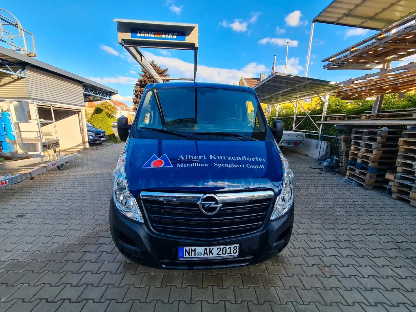 Opel Movano B Pritsche/Kipper/Koffer Pritsche L2H1 3, Blau - 1