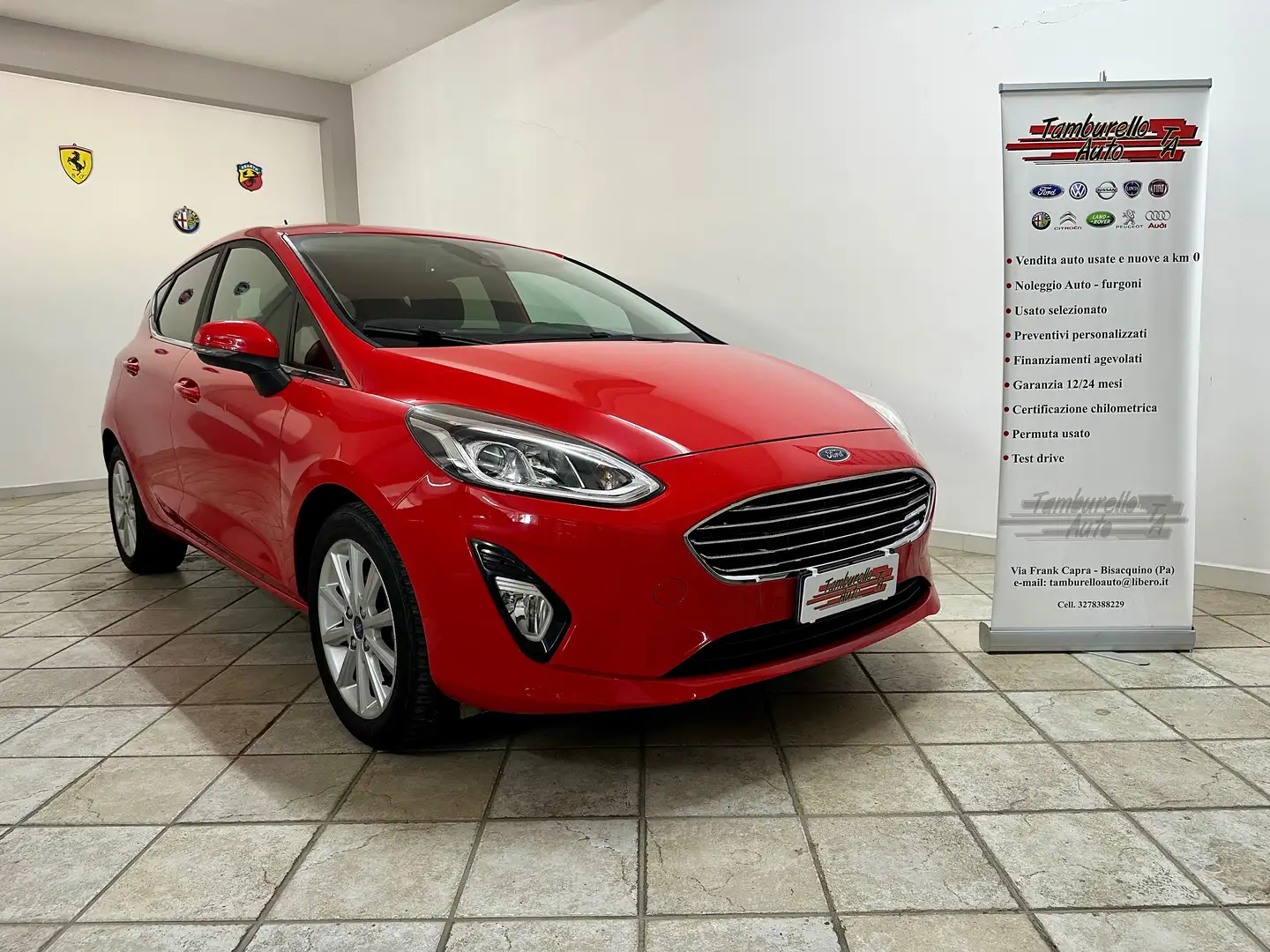Ford Fiesta Fiesta 5p 1.5 ecoblue Titanium 85cv my19.5 Rosso - 1