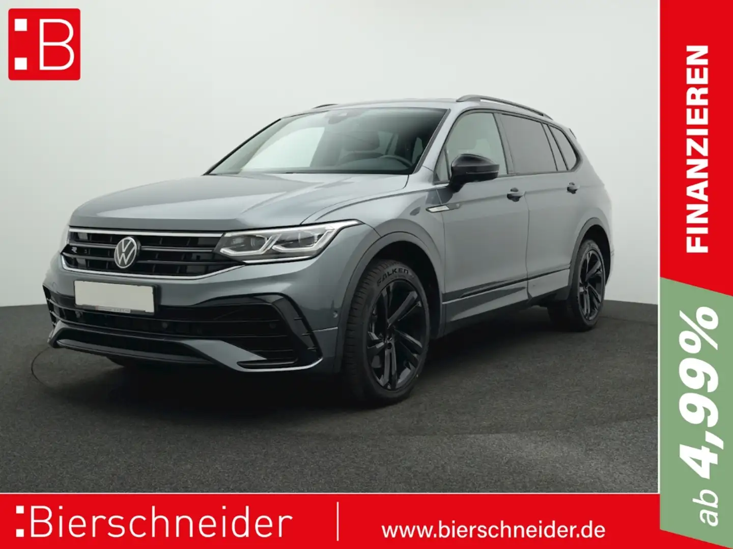 Volkswagen Tiguan Allspace 2.0 TSI DSG 4Mo. R-LINE BLACK 7-SITZE AHK NAVI KAM Grau - 1