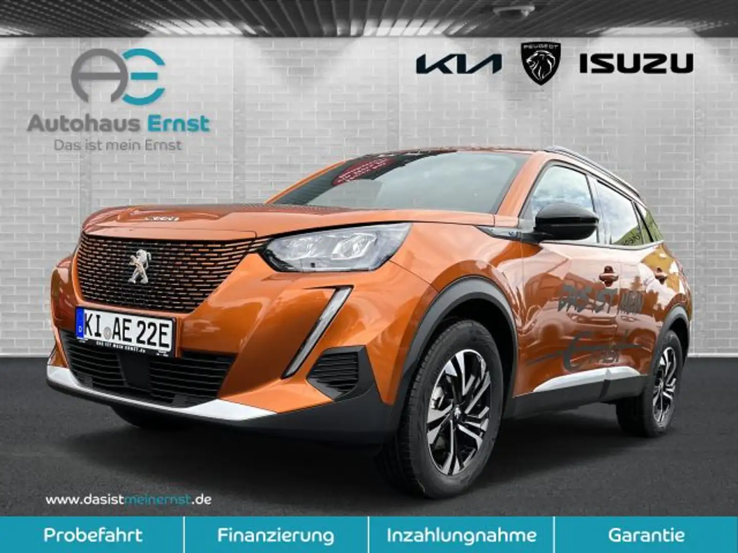Peugeot 2008 Elektro Allure 136 Orange - 1
