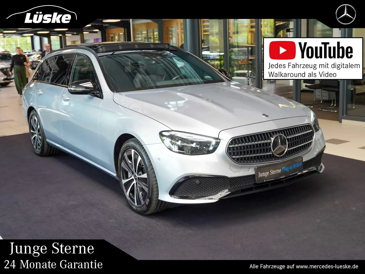 Mercedes-Benz E 300 E 300 de T AVANTGARDE Night Fahrassistenz Panora Stříbrná - 1