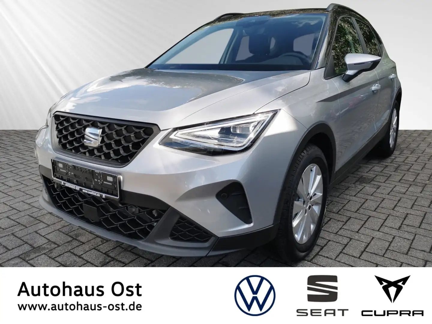 SEAT Arona 1.0 TSI Style Edition LED AHK Navi Klima Navi Zilver - 1