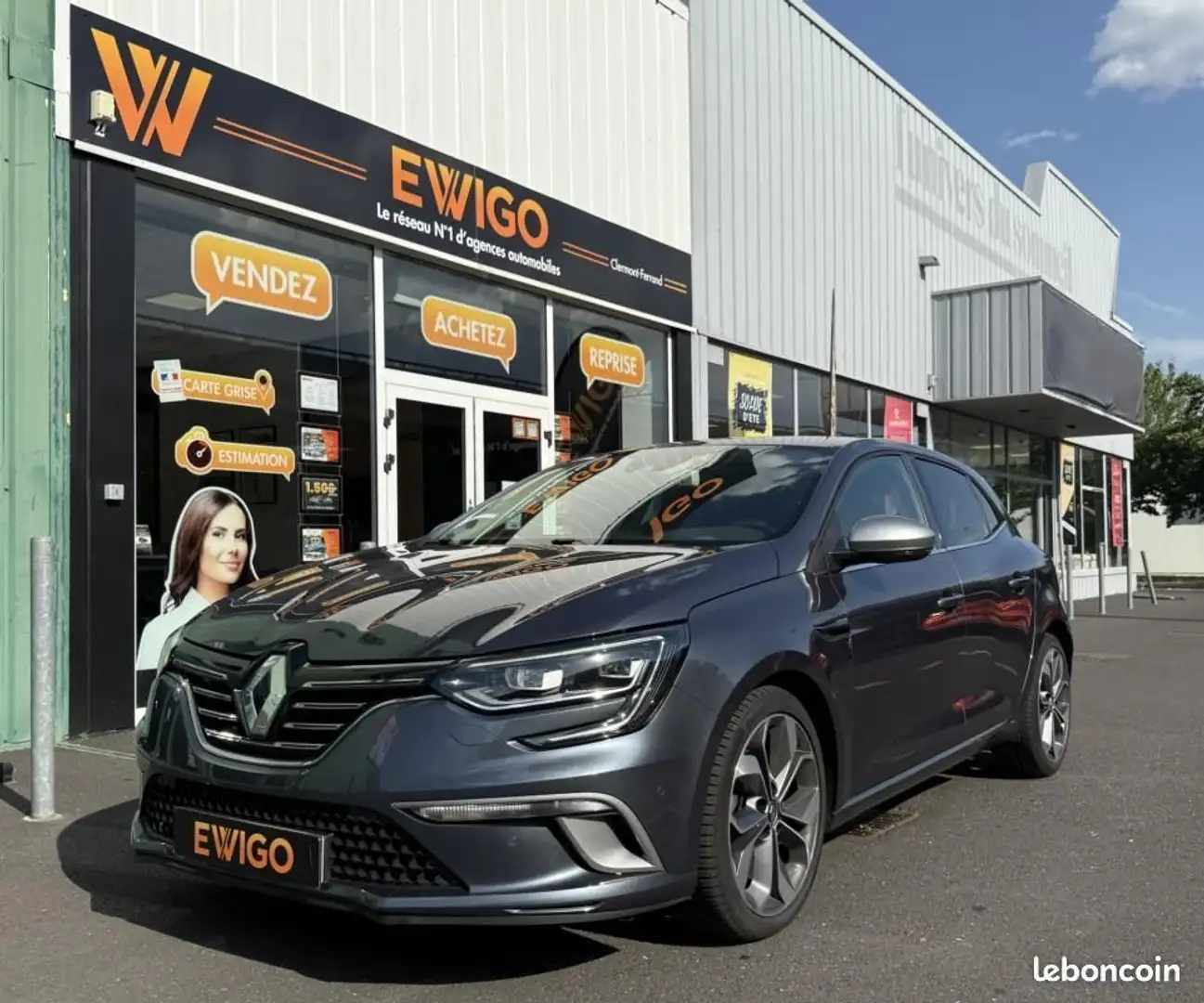 Renault Megane Mégane 1.3 TCe 160Ch FAP GT-Line EDC CAMERA DE REC Gris - 1