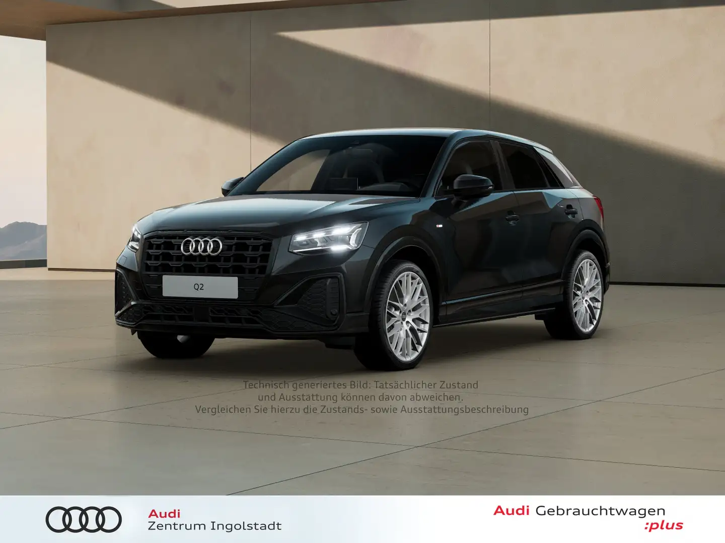 Audi Q2 30 TFSI 2x S line MATRIX AHK NAVI virtual+ Schwarz - 2