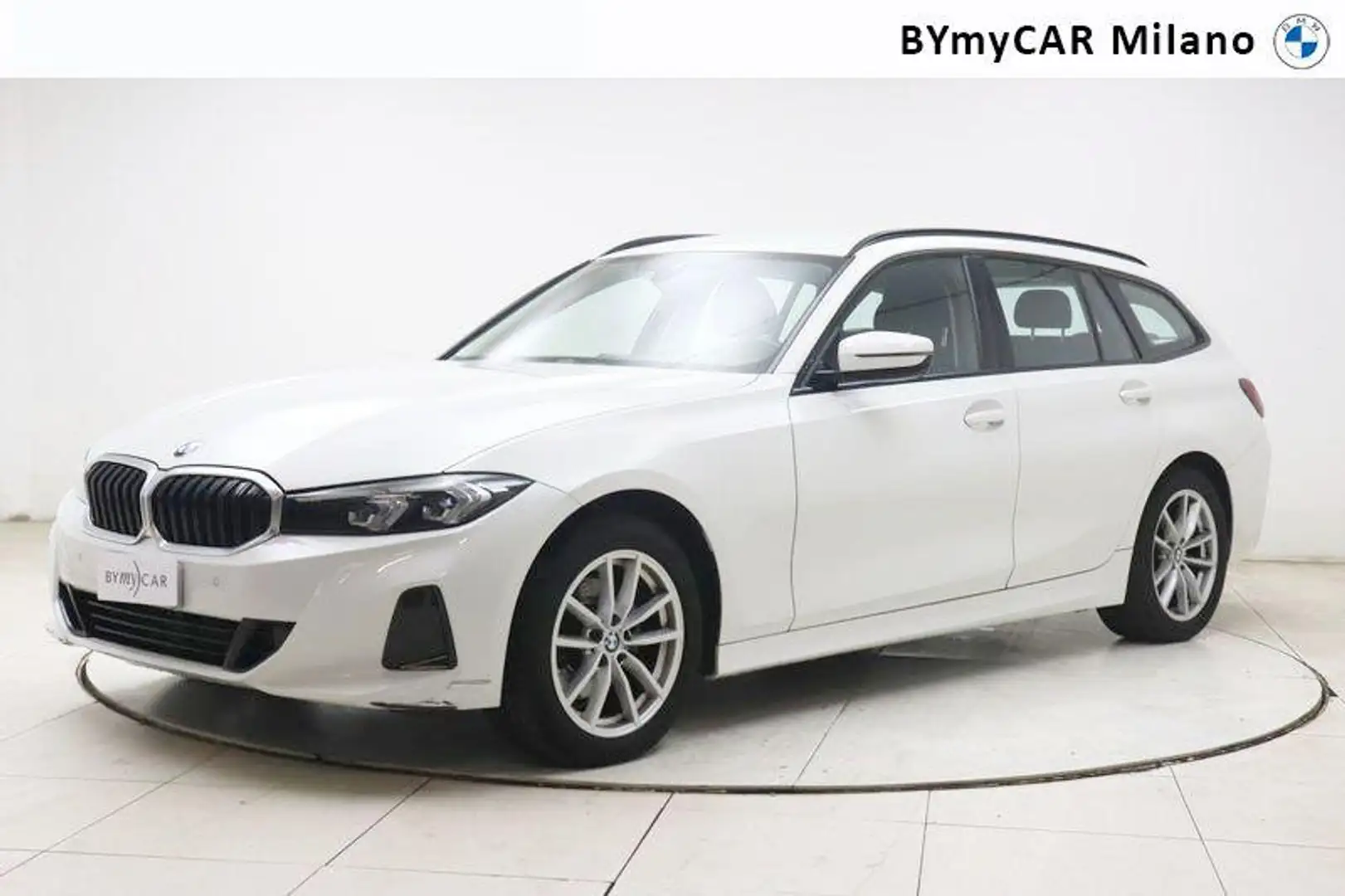 BMW 320 d Touring mhev 48V auto Bianco - 1