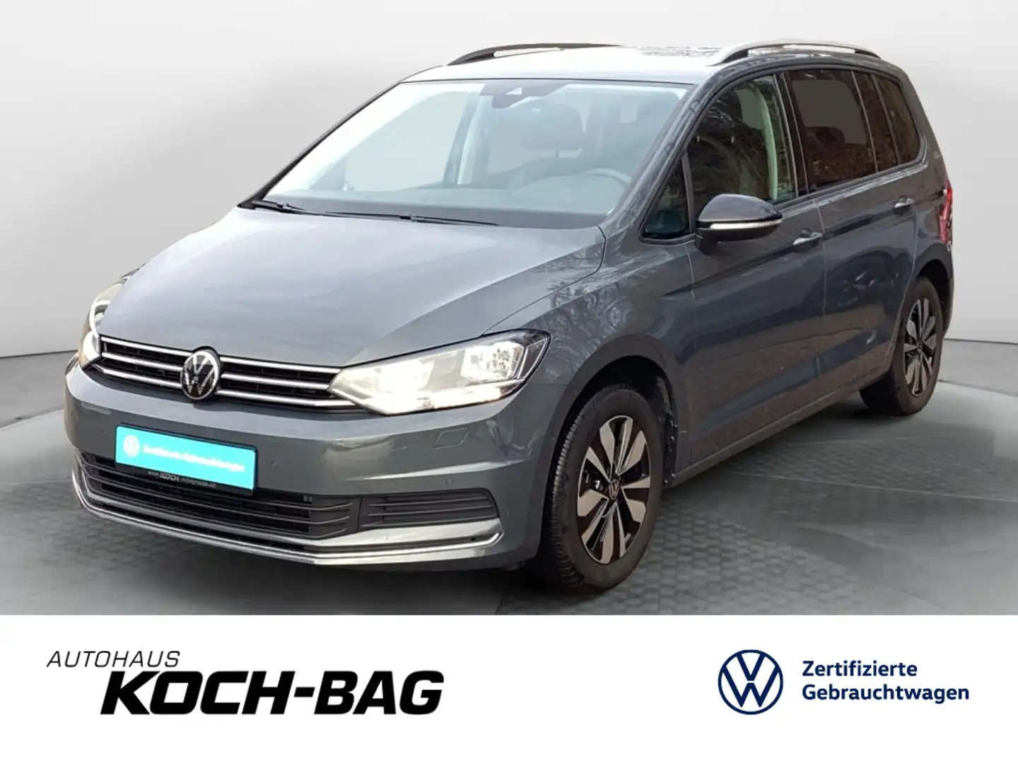 Volkswagen Touran 1,5TSI Goal DSG 7-Sitzer AHK Kamera Navi Grau - 1
