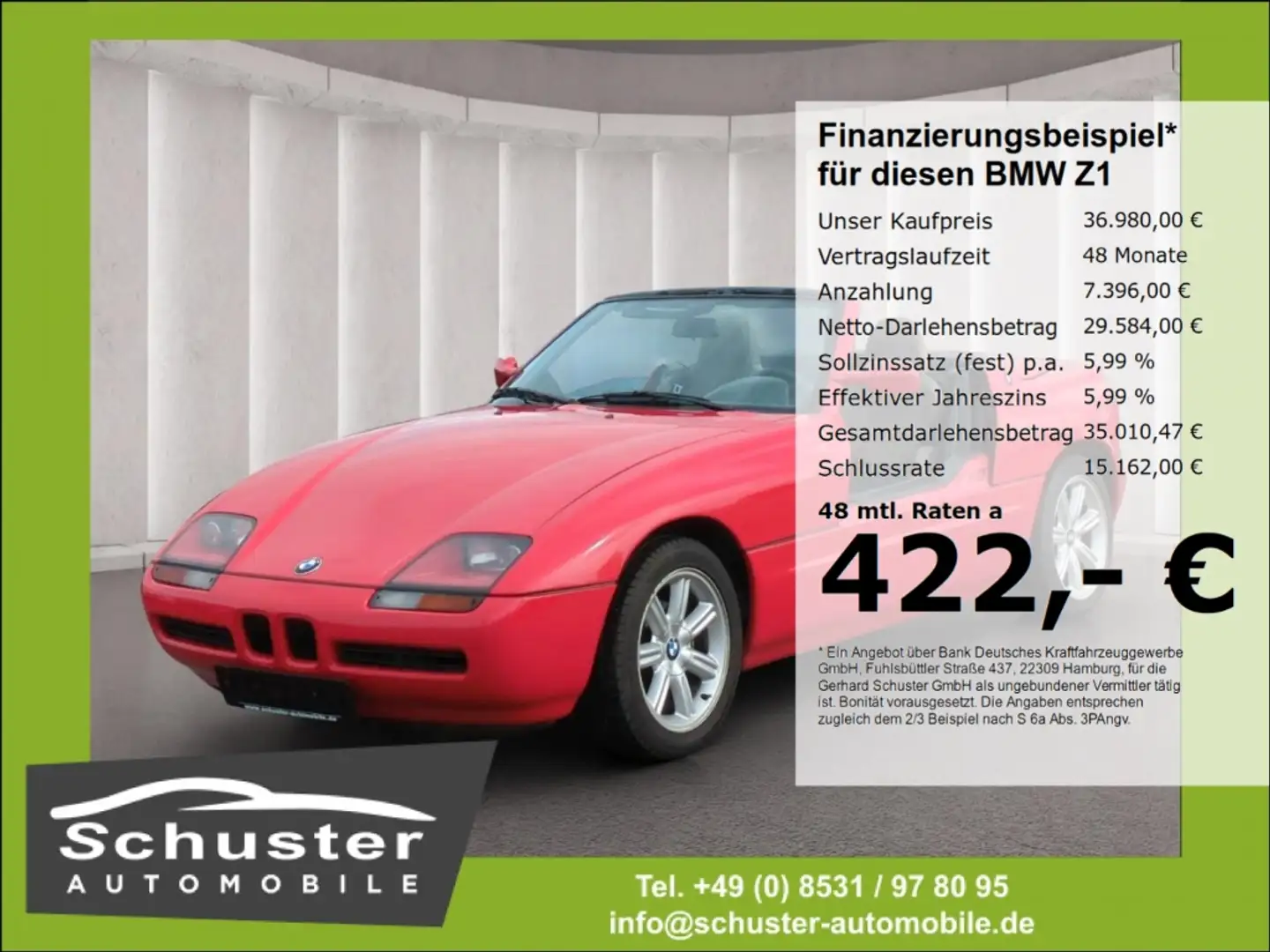 BMW Z1 Roadster 2.5*H-Zulassung Leder ClassicData2 Rojo - 1
