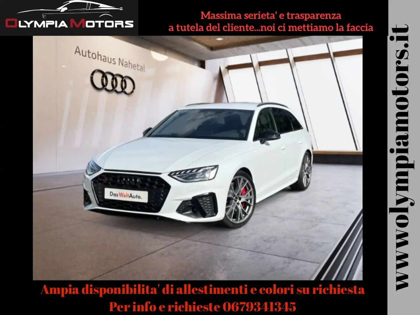 Audi S4 AVANT 3.0 TDI S LINE QUATTRO SEDILI RS B&O KAMERA Bianco - 1