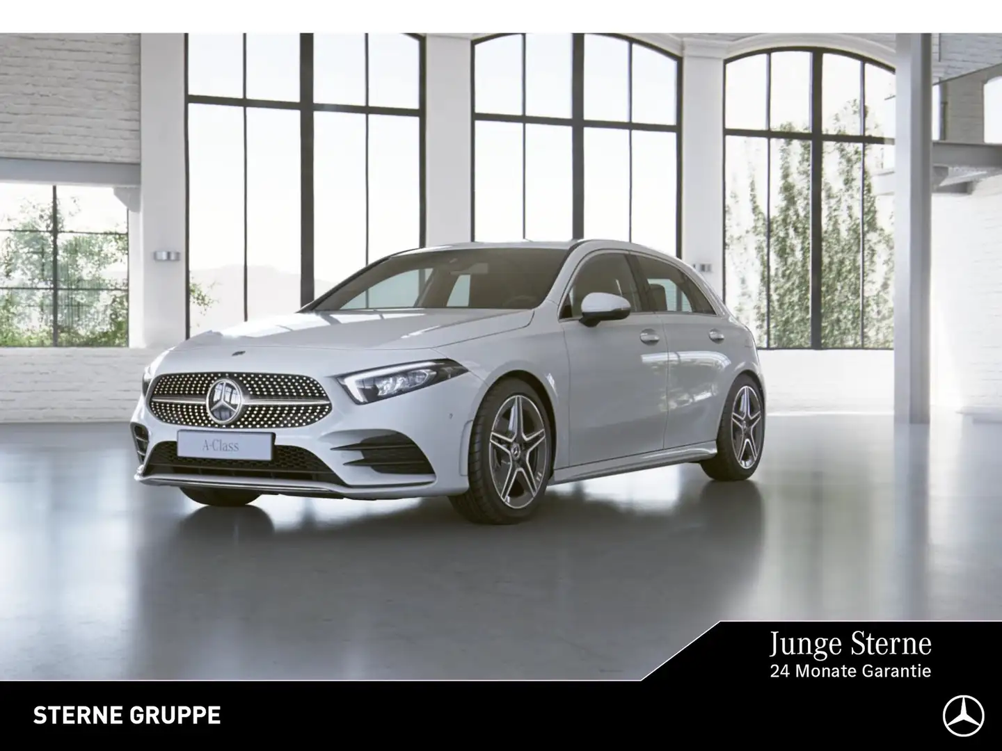 Mercedes-Benz A 200 A 200 4M AMG Distronic Kam LED 18" SHZ Totw Autom. Blanc - 1