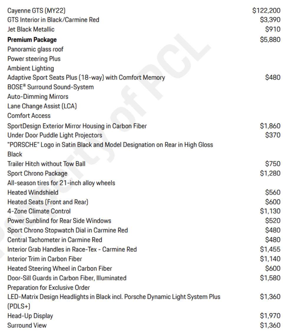 used 2022 Porsche Cayenne car, priced at $77,900