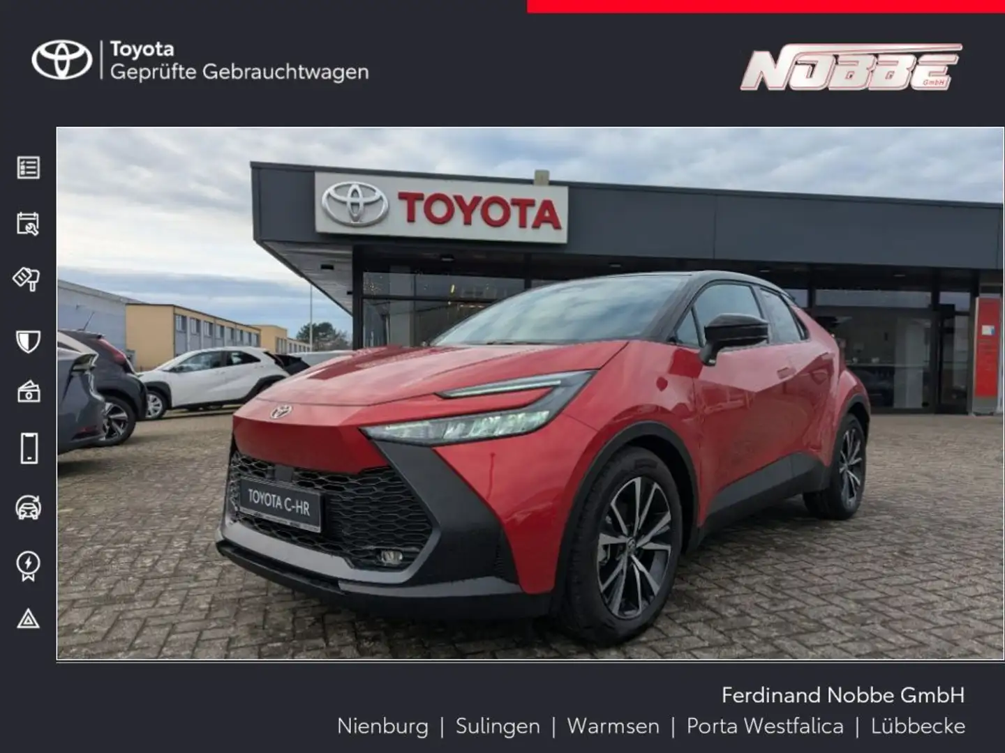 Toyota C-HR 1.8 Hybrid Team Deutschland Červená - 1
