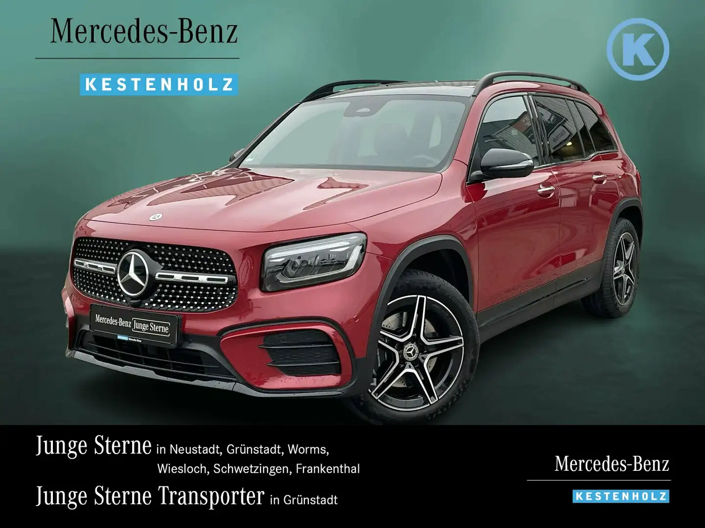 Mercedes-Benz GLB 250 GLB 250 4M AMG+NIGHT+STHZ+AHK+DISTRO+PANO+KEYL LED Rot - 1