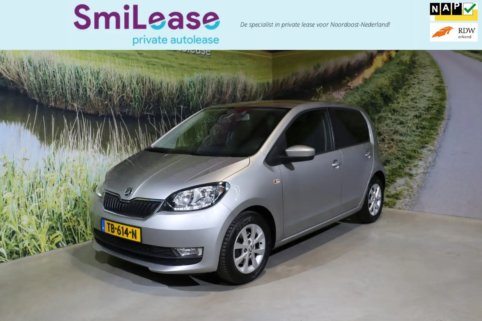 Skoda Citigo 1.0 Greentech Ambition |Airco|Bluetooth |Beurt Gris - 1