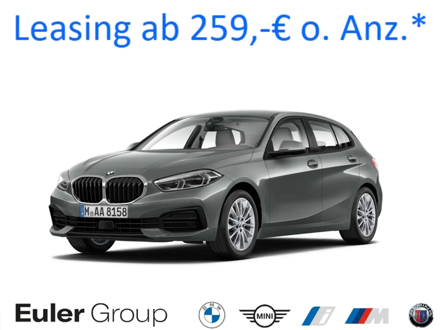 BMW 118 iA Advant.+Comf. 17'' AHK LCProf  WLAN SHZ LenkHzg Grau - 1