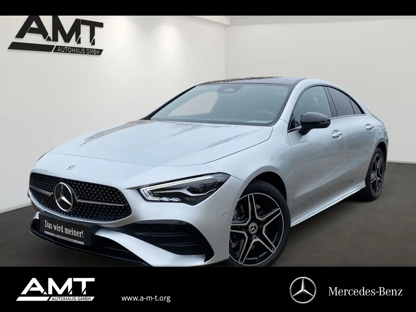 Mercedes-Benz CLA 250 e AMG Premium+Pano+AHK+Night+Keyless+RFK Silber - 1