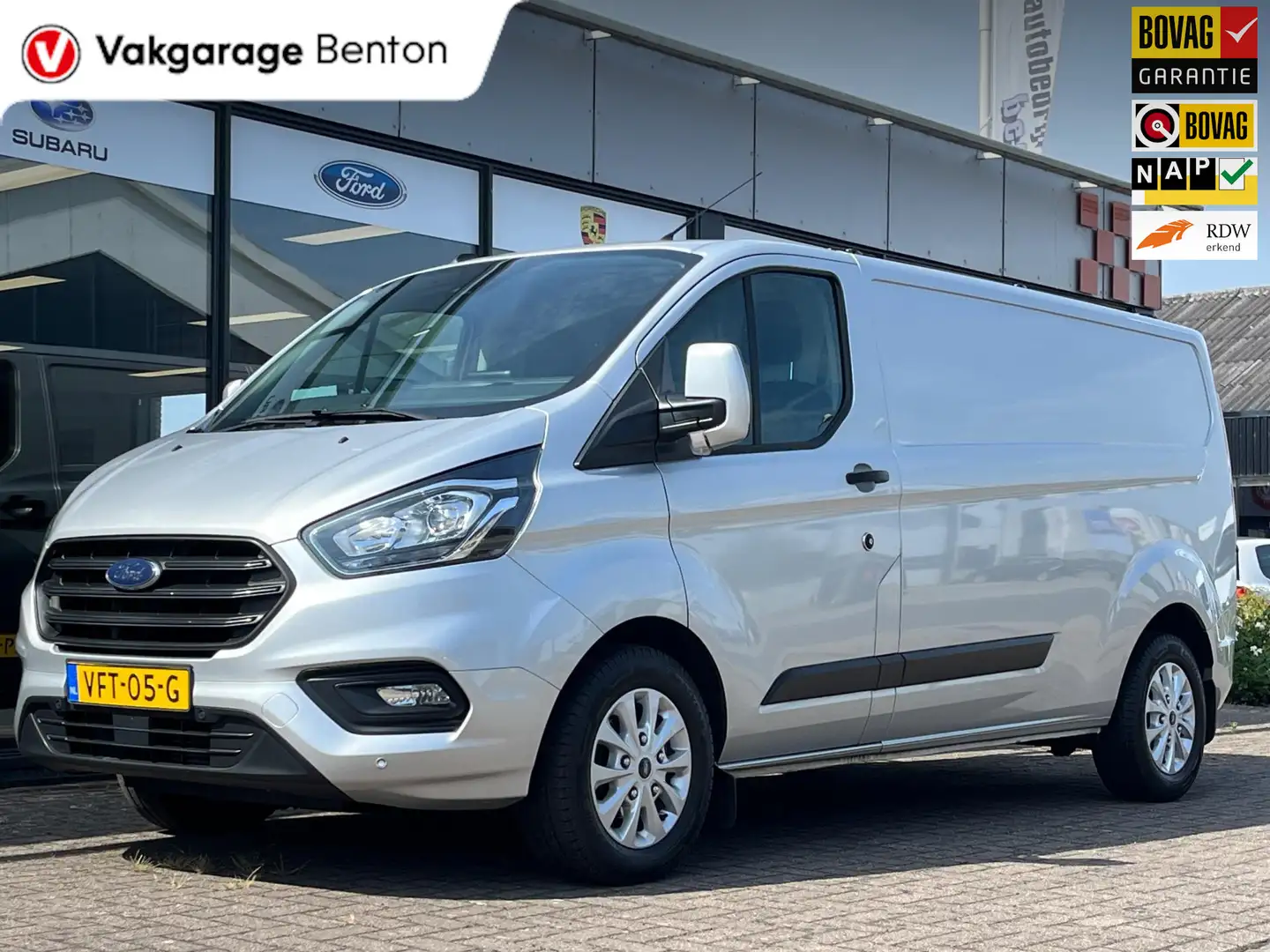 Ford Transit Custom 300 2.0 TDCI 130pk AUTOMAAT L2 Gesloten Bestel Lim Grijs - 1
