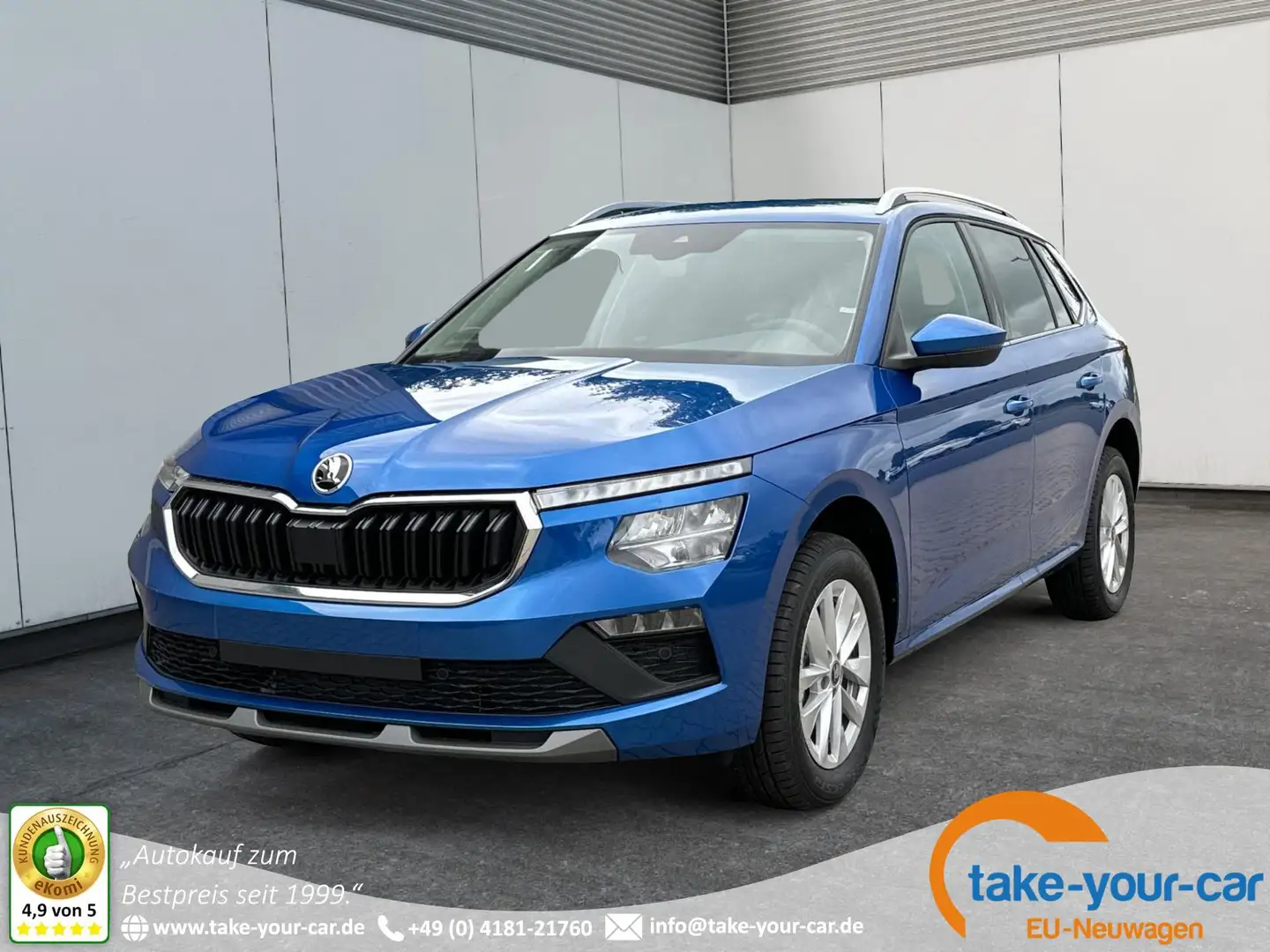 Skoda Kamiq Selection ACC+EL.HECKKL.+SHZ+LED 1.5 TSI 110 kW... Blau - 1
