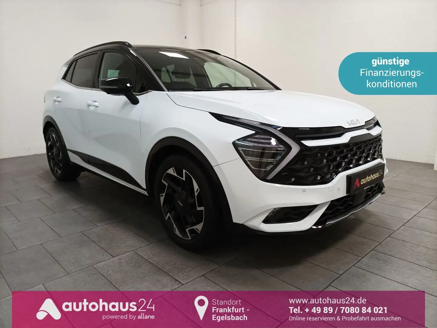 Kia Sportage 1.6 T-GDI GT-Line|4WD|Carplay|Sitzlüft. Blanc - 1