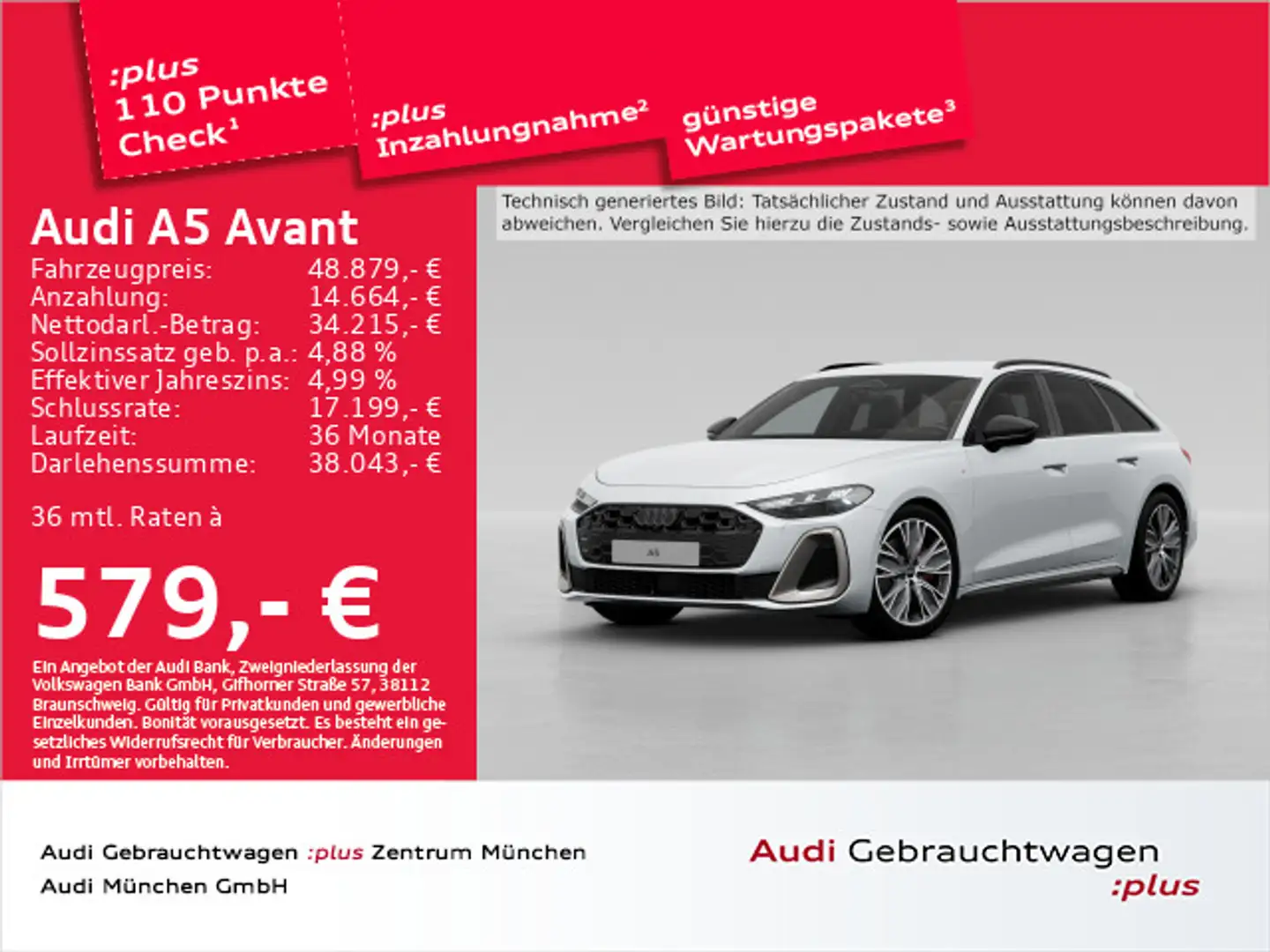Audi A5 TFSI S tronic S line AHK/Matrix/Virtual Weiß - 1