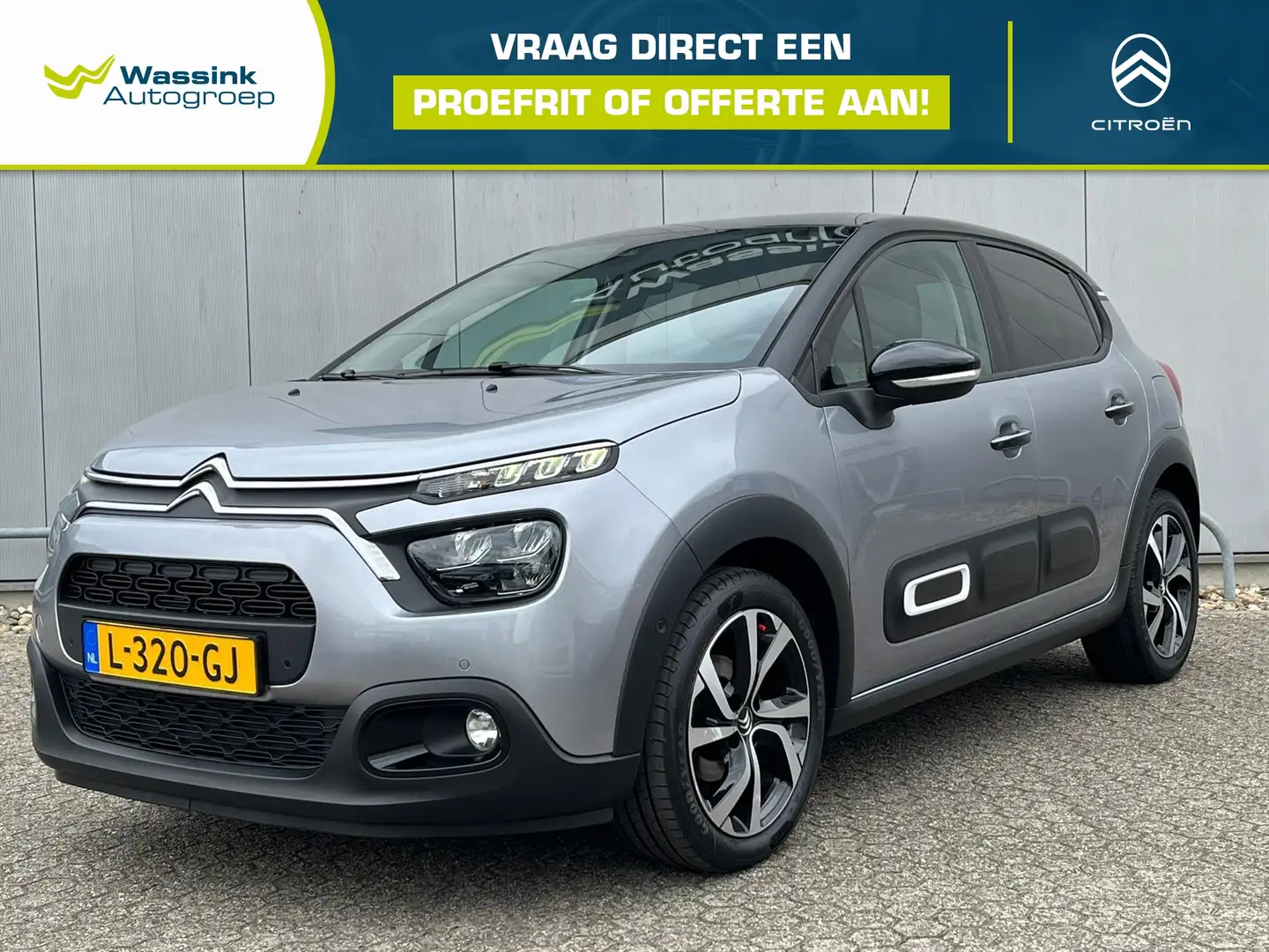 Citroen C3 1.2 Shine I Navigatie I Carplay I Camera achter Grijs - 1