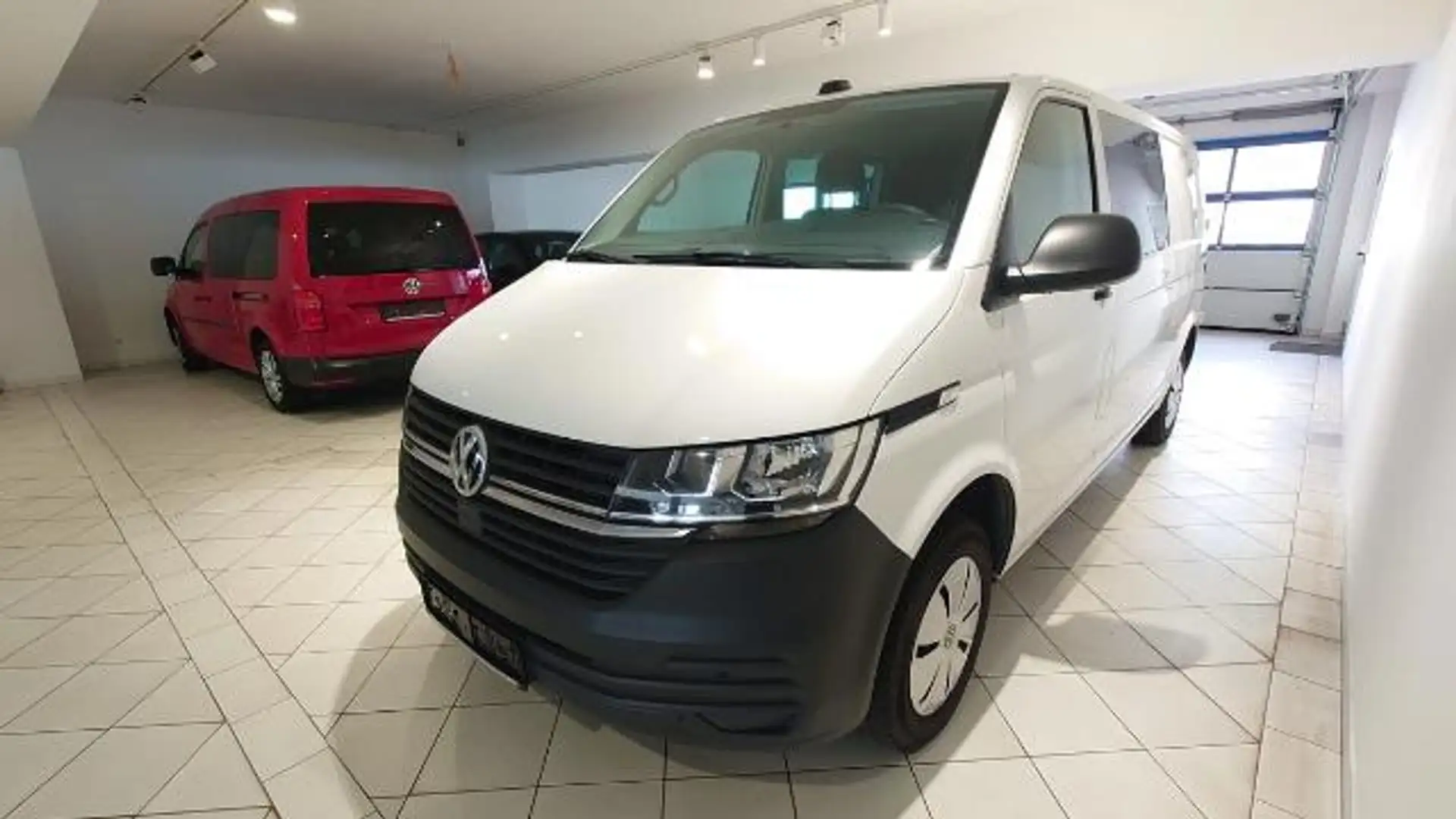Volkswagen T6 Transporter lang 5 Sitzer Navi Klima vorn und hinten Weiß - 1