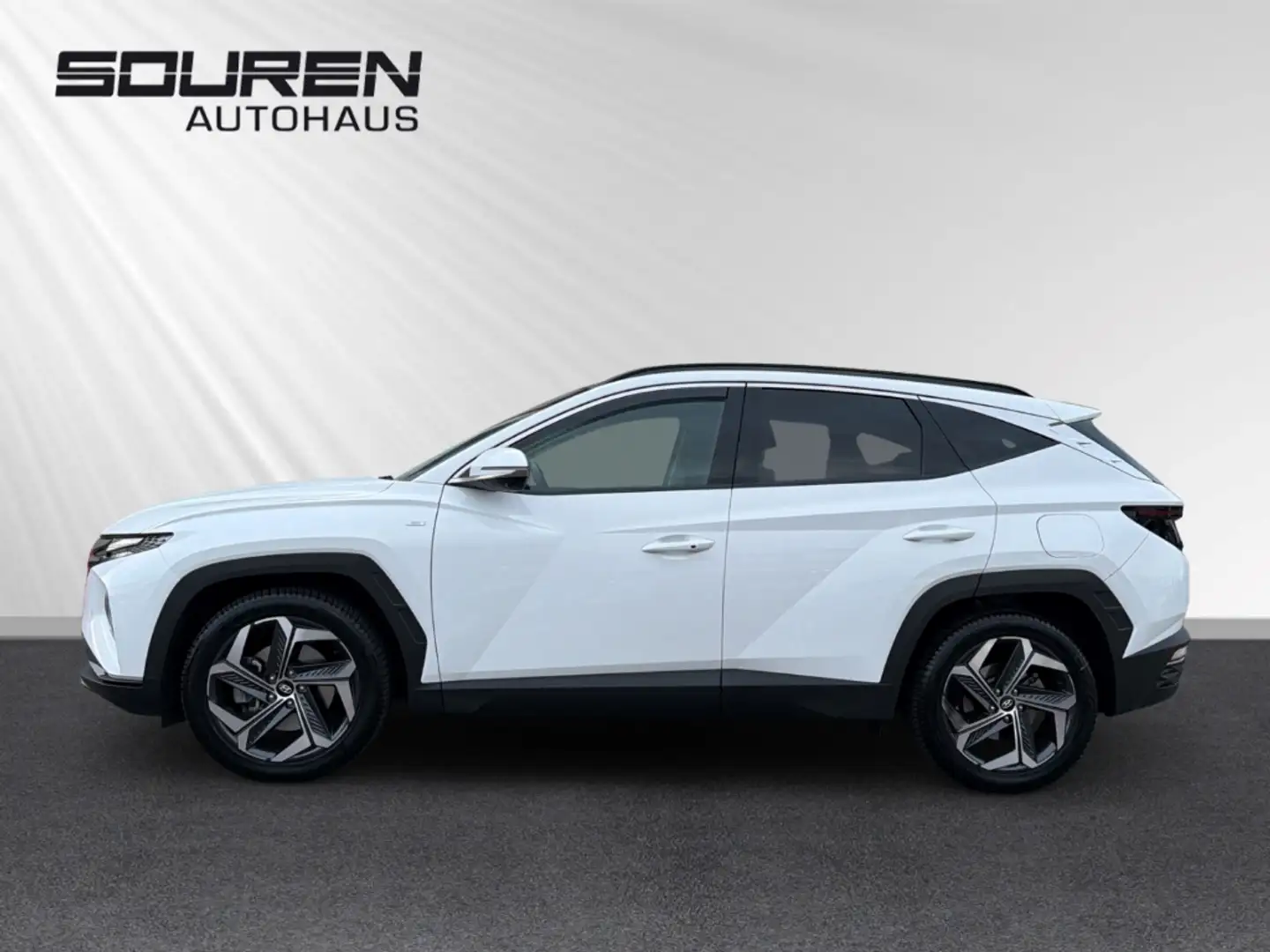 Hyundai TUCSON 1.6 4WD Mild-Hybrid+ LEDER+ GLASDACH+ NAVI + KLIMA Weiß - 2