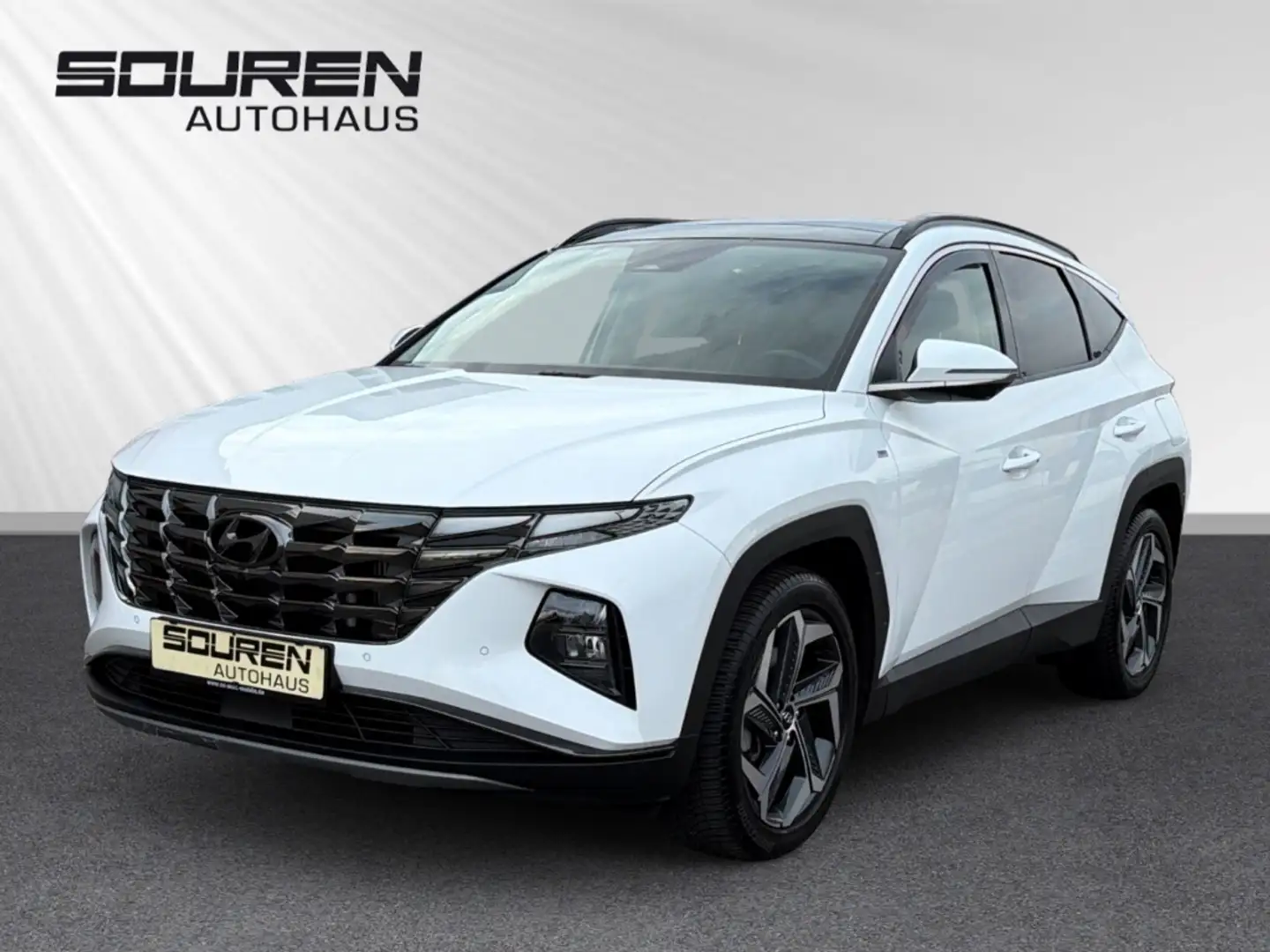 Hyundai TUCSON 1.6 4WD Mild-Hybrid+ LEDER+ GLASDACH+ NAVI + KLIMA Weiß - 1