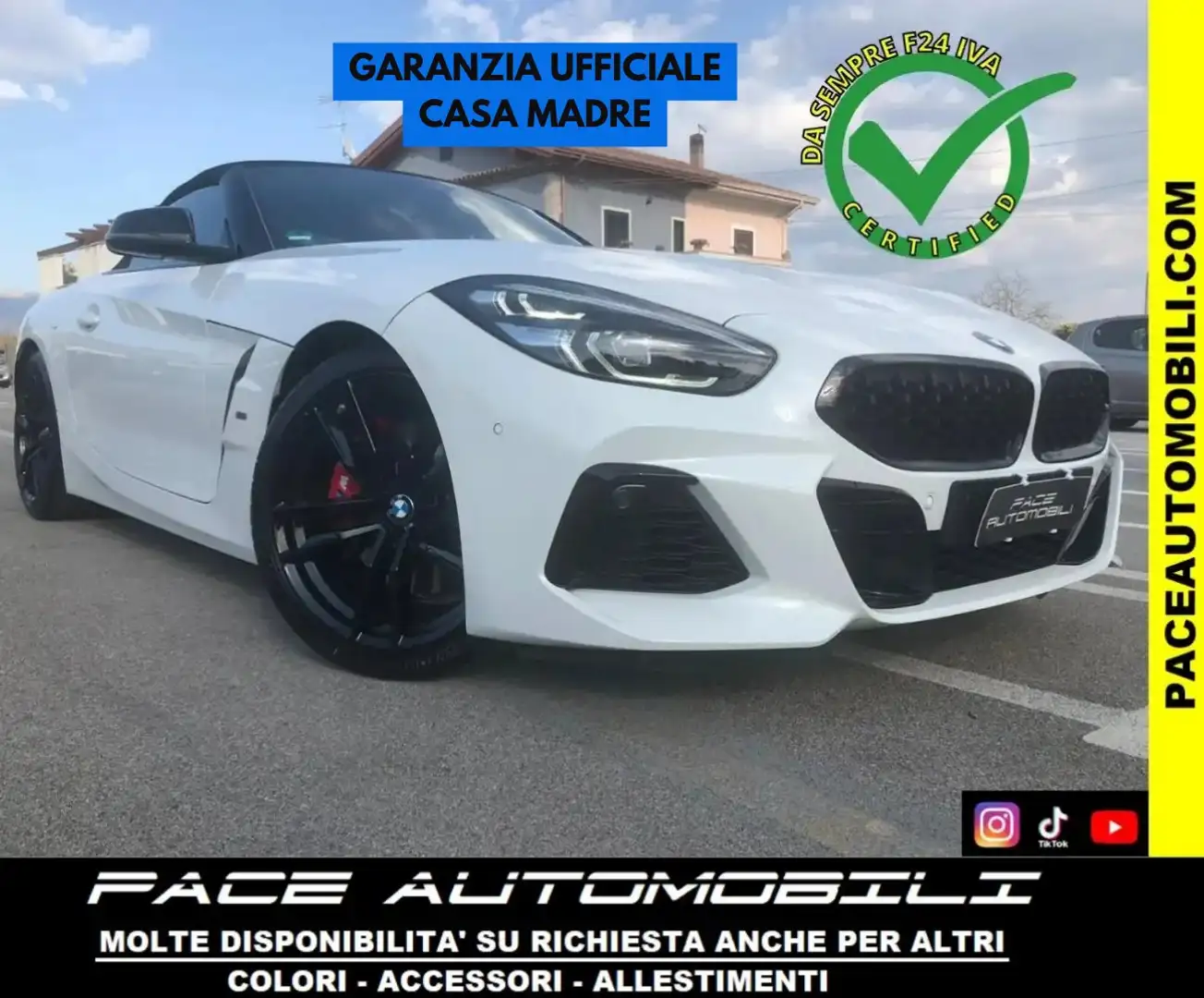 BMW Z4 M 40 VIRTUAL COCKPIT LED ACC PELLE 19" BLACK PACK Bianco - 1