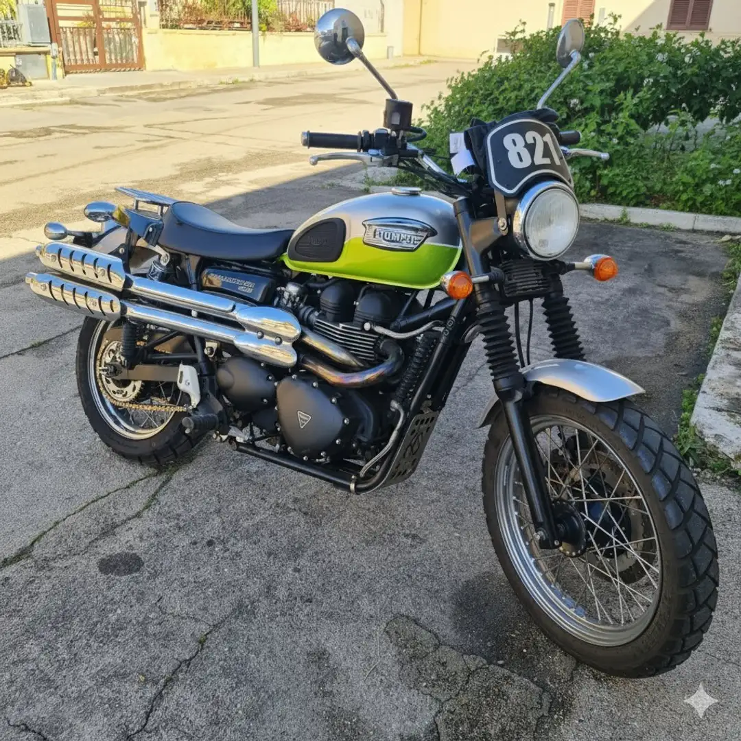 Triumph Scrambler Carburatori Grigio - 1