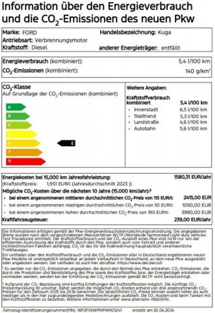 Ford Kuga Cool & Connect Weiß - 2