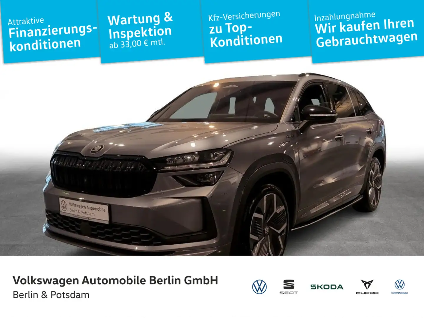 Skoda Kodiaq iV 1.5TSI DSG Sportline P-DACH NAVI AHK Grau - 1