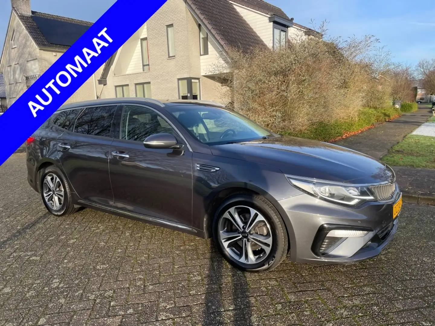 Kia Optima AUTOMAAT 180 PK  1.6 T GDi GT-Line 1 JR GAR XENON Grijs - 1