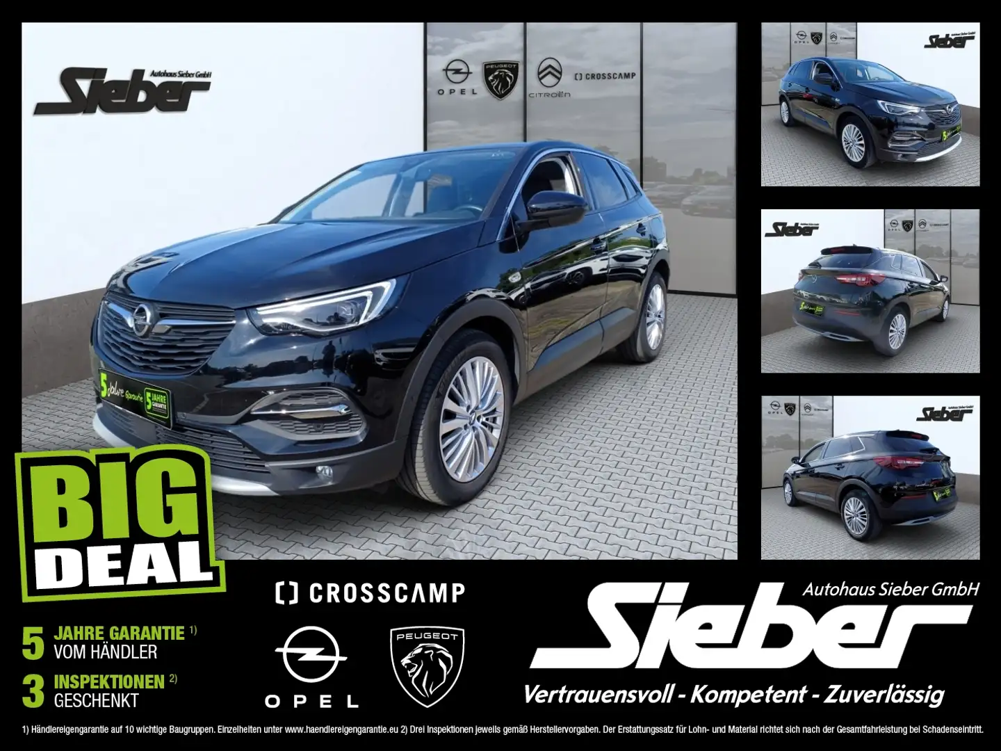 Opel Grandland 1.6 INNOVATION Kamera Navi Sitzhzg Nero - 1