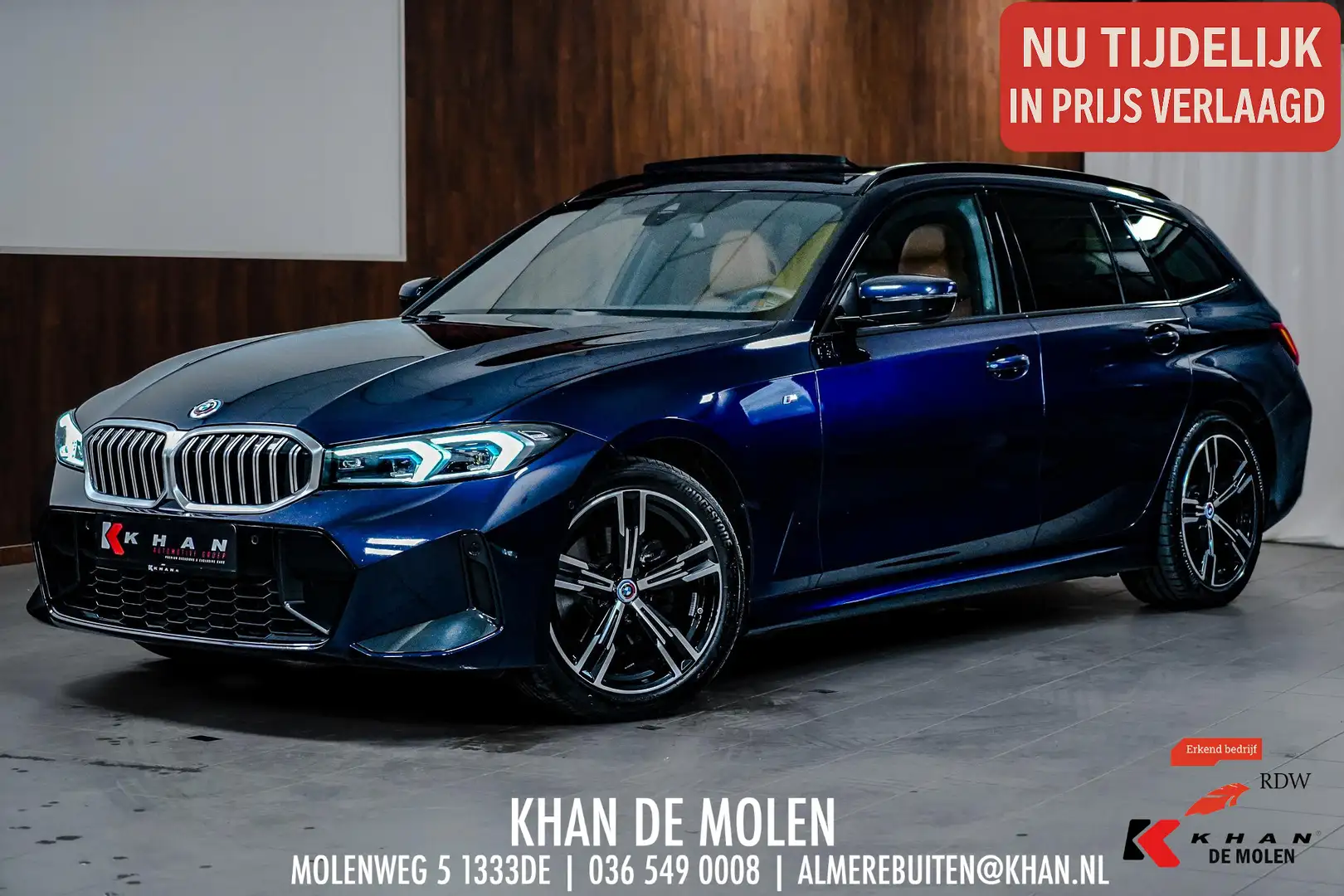 BMW 320 3-serie Touring 320i High Executive BTW|M-sport |P Blau - 1