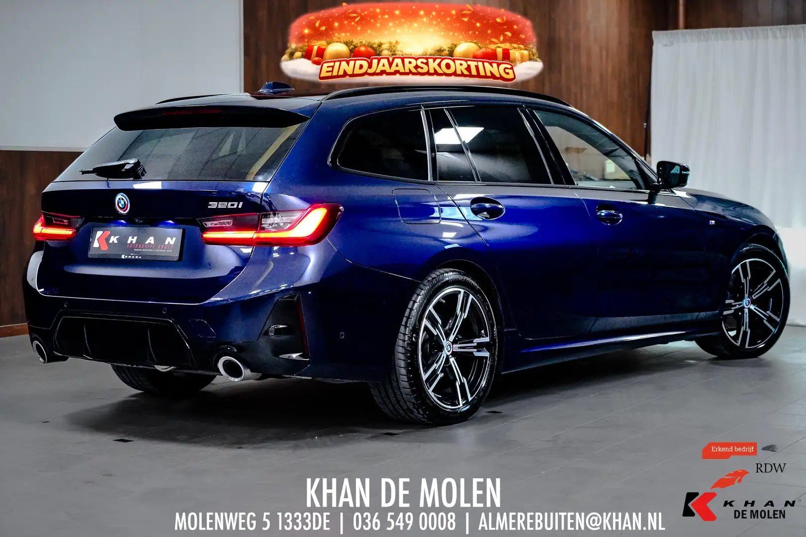 BMW 320 3-serie Touring 320i High Executive BTW|M-sport |P Bleu - 2