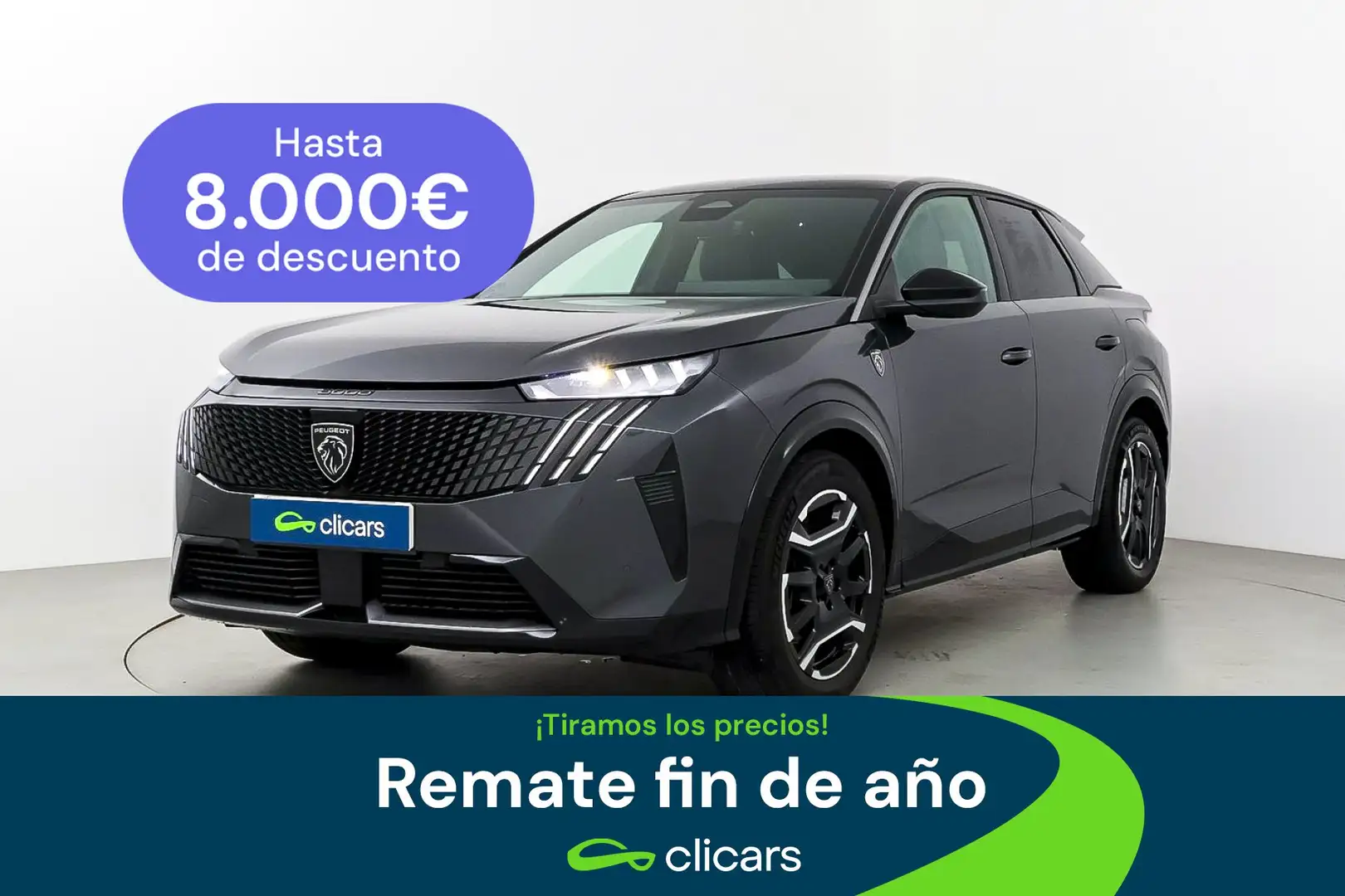 Peugeot 3008 Eléctrico GT 157kW Gris - 1