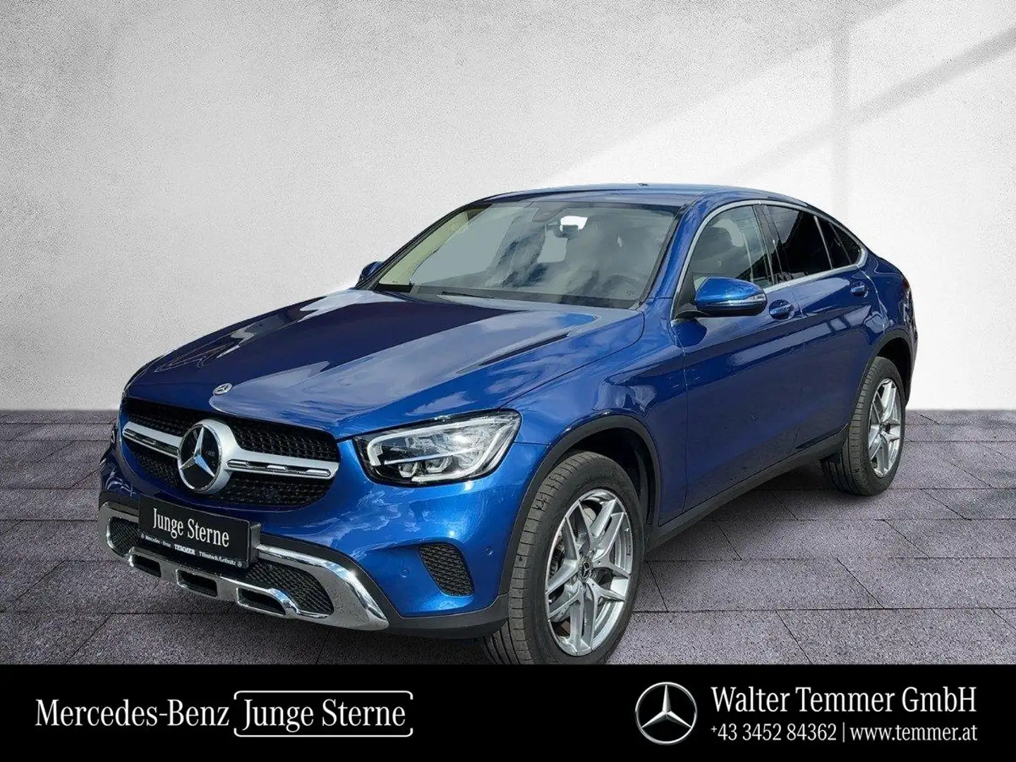 Mercedes-Benz GLC 300 de 4MATIC Coupé EXKLUSIVE LED RKam Navi Blau - 1