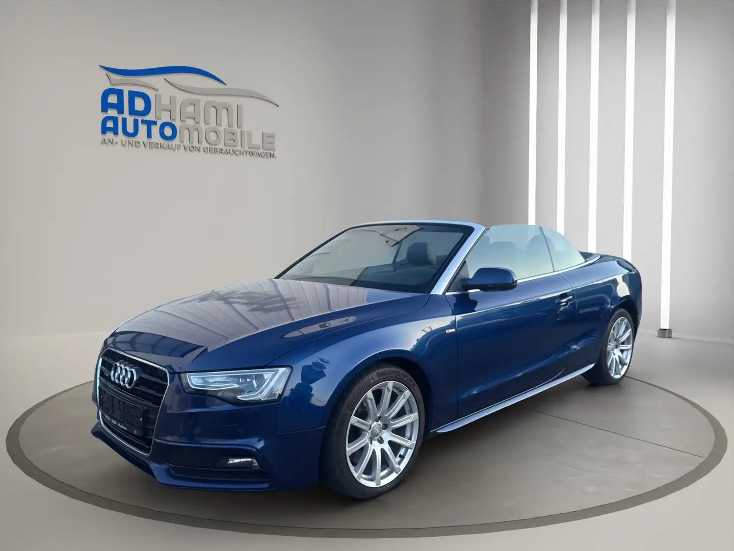 Audi A5 Cabriolet quattro/S line/LEDER/CAM/NAVI/ACC! Blu/Azzurro - 1