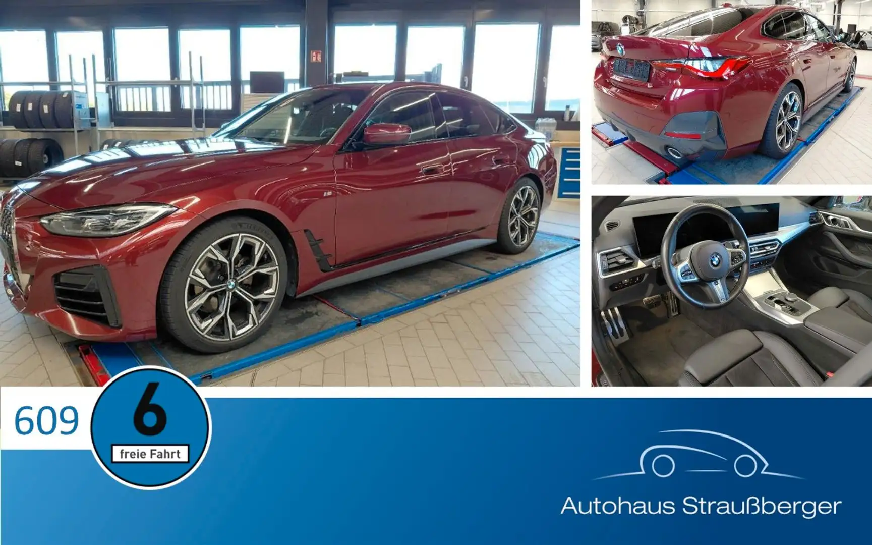 BMW 420 420xd Gran Coupe M Sport ACC HiFi SHZ 360° STHZ Rot - 1