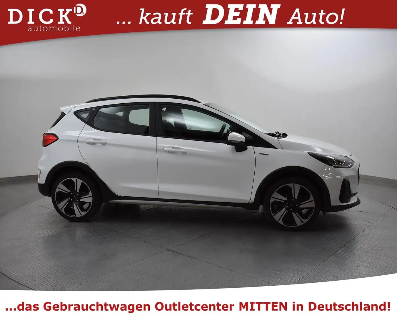 Ford Fiesta 1.0 EB Aut Active LED+SHZ+PDC+MFL+TEM+DAB Weiß - 2
