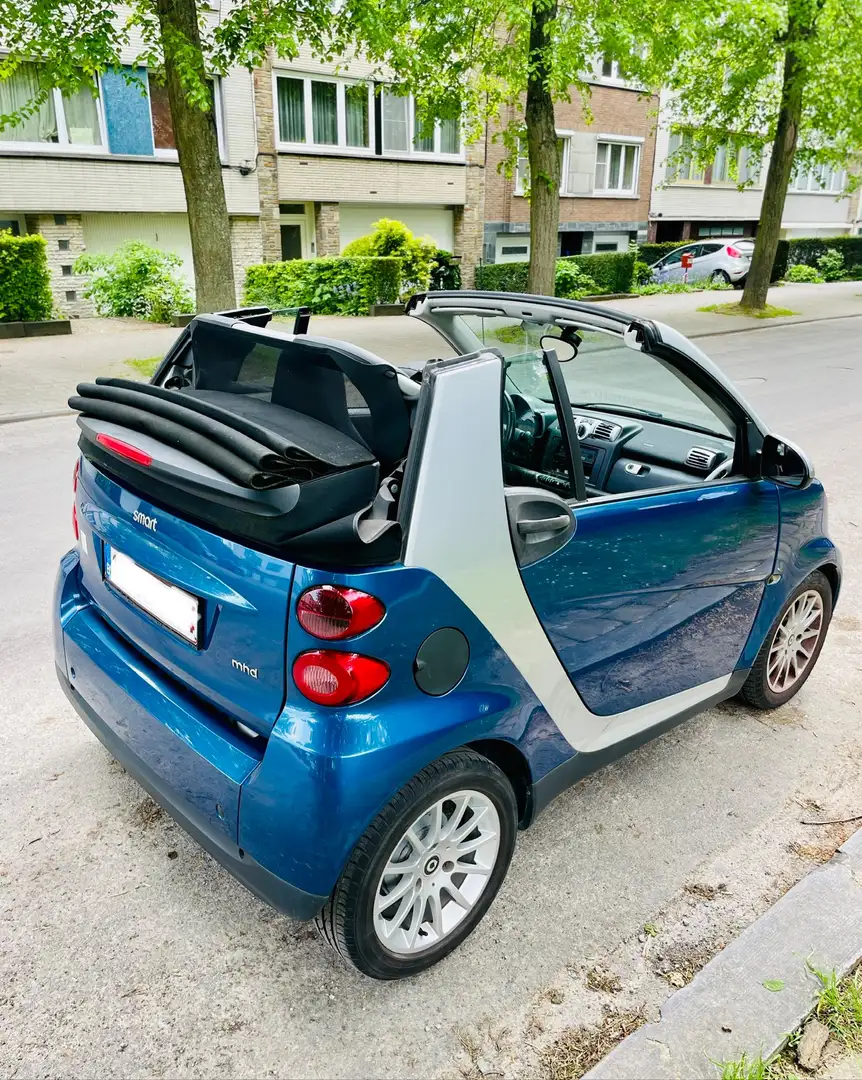 smart forTwo 1.0i cabrio automatique FULL OPTIONS Blauw - 2